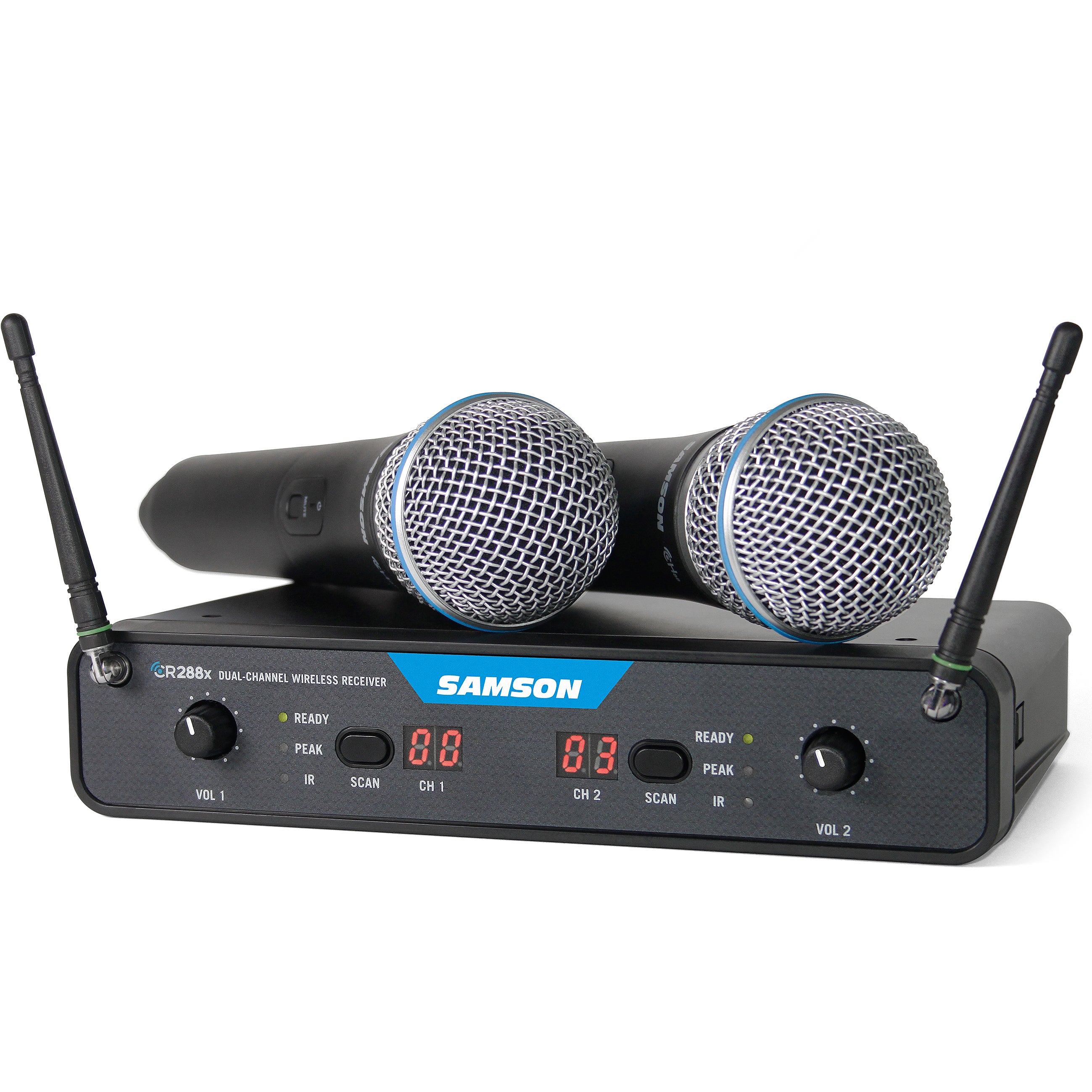 Samson Concert 288x Dual Handheld System w/ Q8 dual handheld draadloos (K: 470-494 MHz)