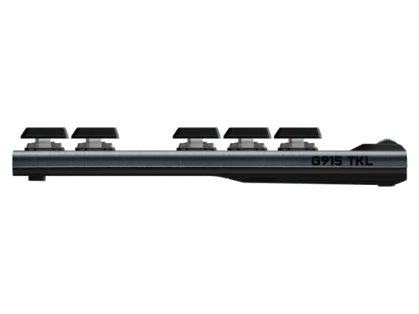 Logitech G915 TKL Tenkeyless LIGHTSPEED Wireless RGB Mechanical Gaming Keyboard - Tastatur - bagbelyst - USB, Bluetooth, 2.4 GHz - Nordisk - tastkontakt: GL Clicky - kulsort