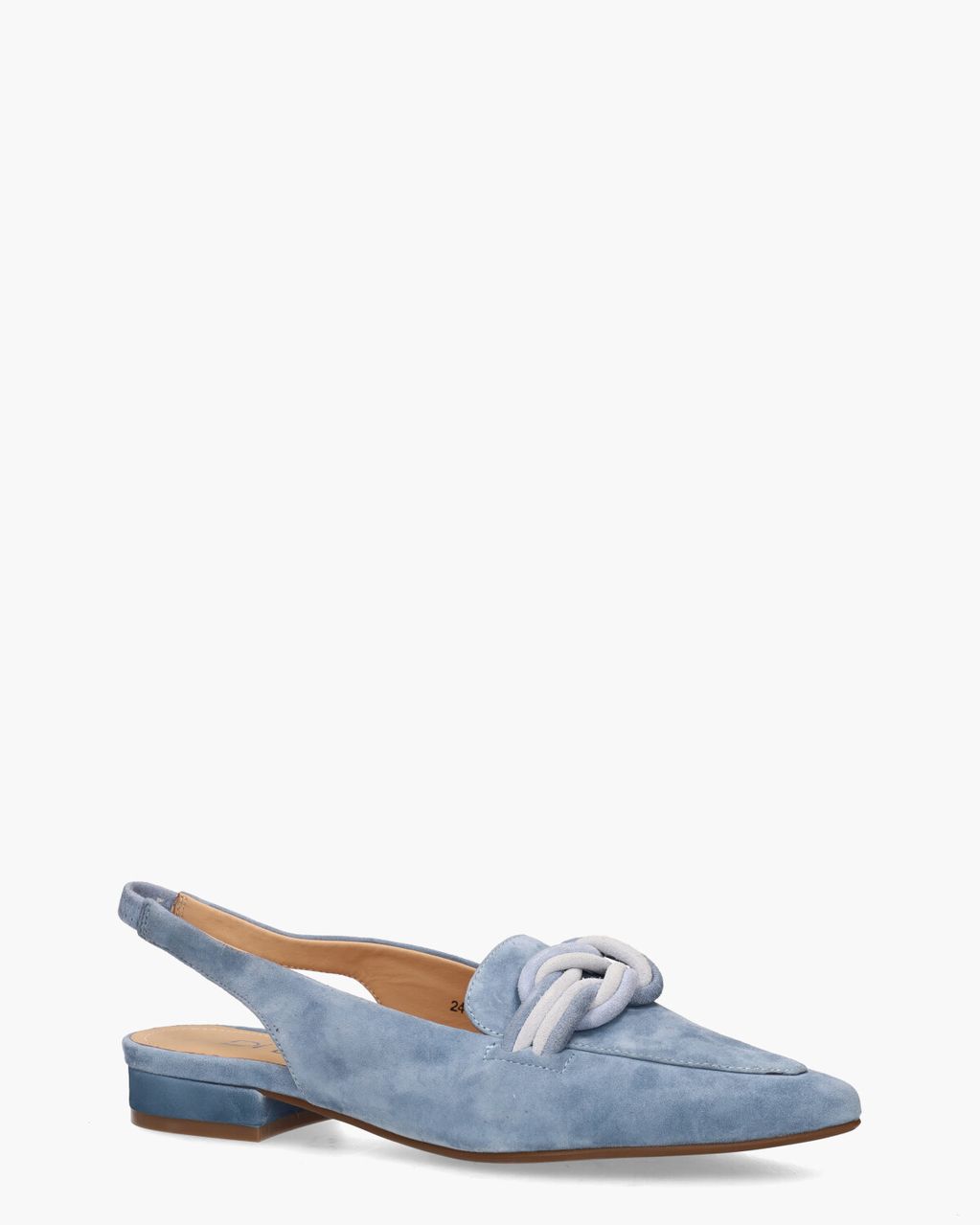 Di Lauro Teunice Lichtblauw Dames Slingbackloafers