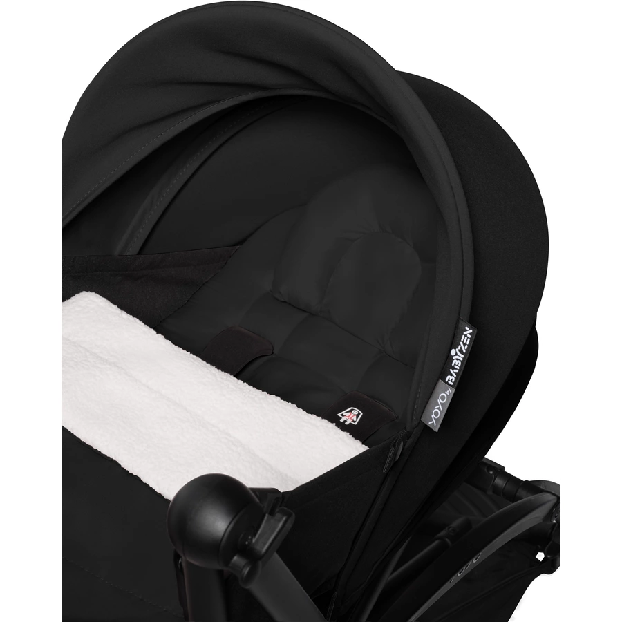 BABYZEN Kinderwagen YOYO2 0+ Black mit Neugeborenenaufsatz Black