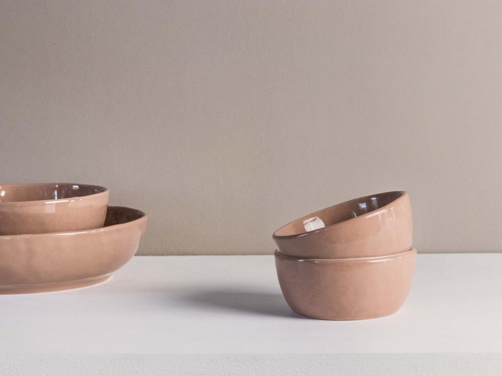 Gusta schaal table tales freckle terracotta D 10 H 4,5 cm 2 stuks