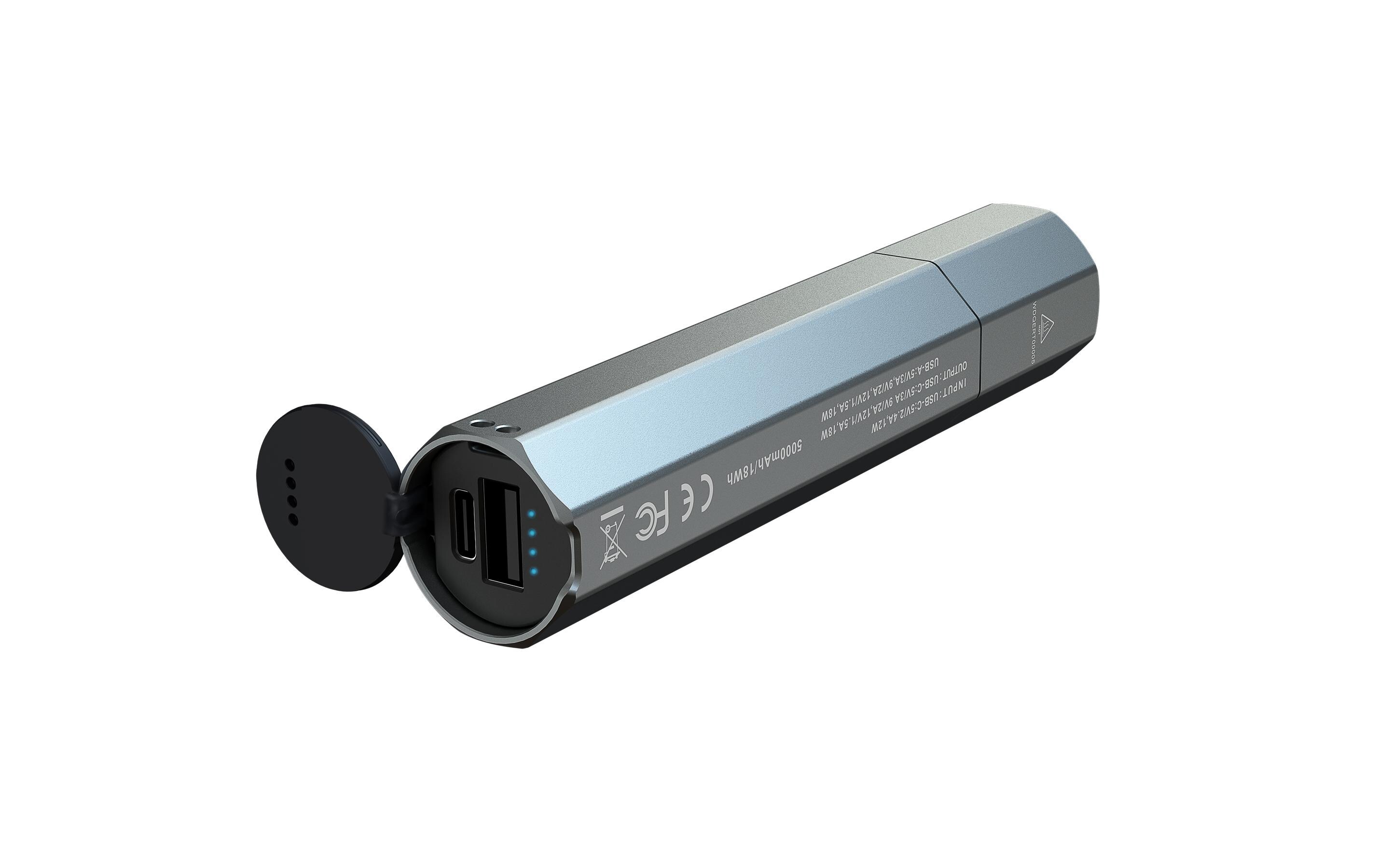 Taschenlampe E-CP Powerbank-TaschenlampeAlltagstaschenlampe Taschenlampe mit Powerbank