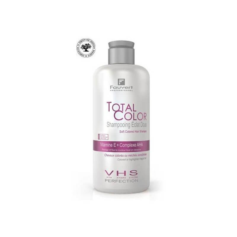 Pack cheveux colorés avec lait sans rinçage Eclat Total Color Fauvert Professionnel
