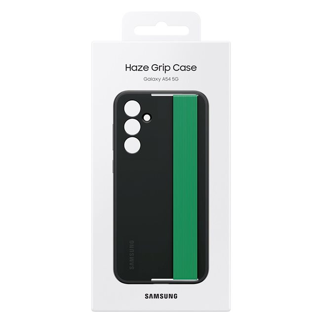 Galaxy A54 5G Hybrid Hardcase Haze Grip Case Hülle   Riemen (EF-XA546CBEGWW) - Grün / Schwarz