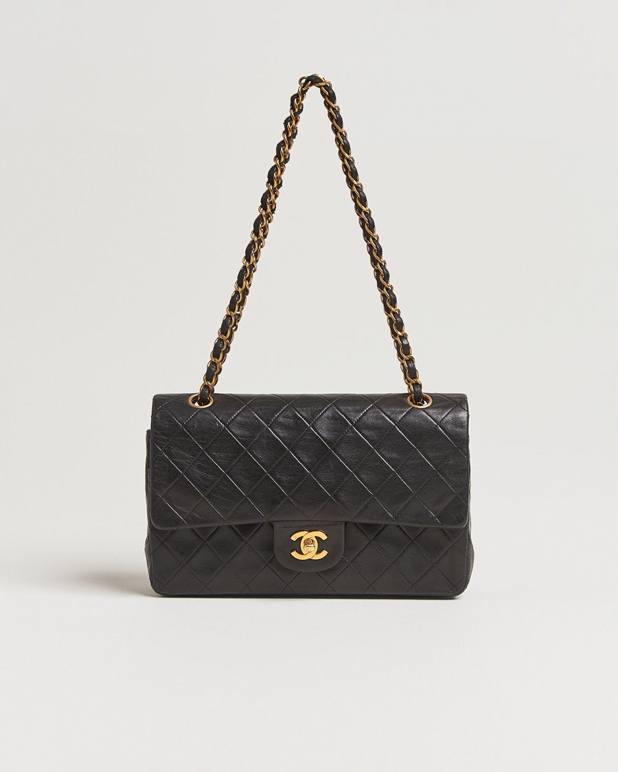 Chanel Pre-Owned Classic Double Flap Medium Lambskin Black