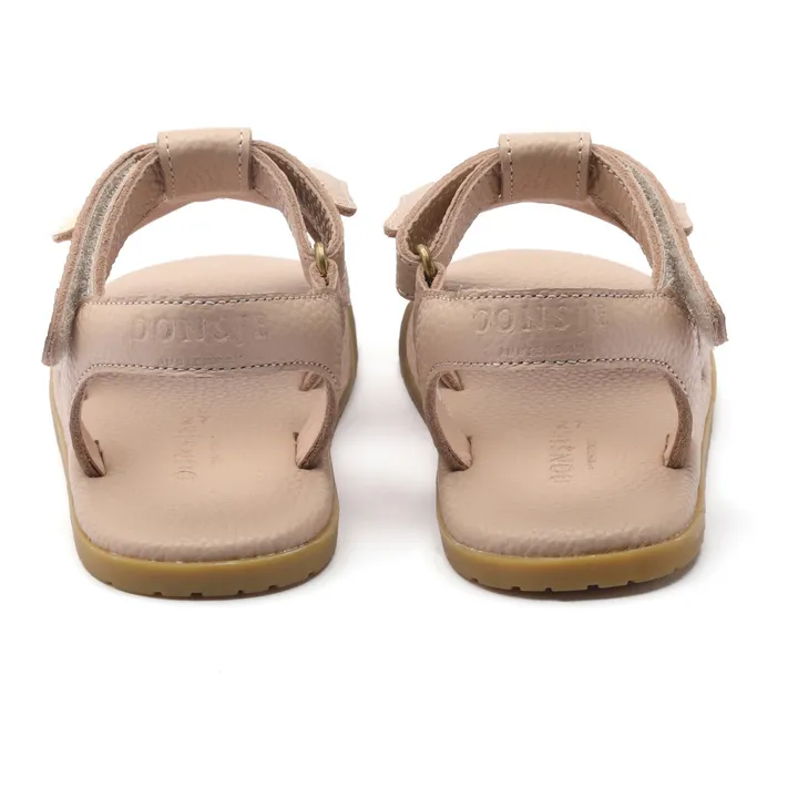 Donsje Sandales Iles Sky Papillon Cuir | Rose pâle