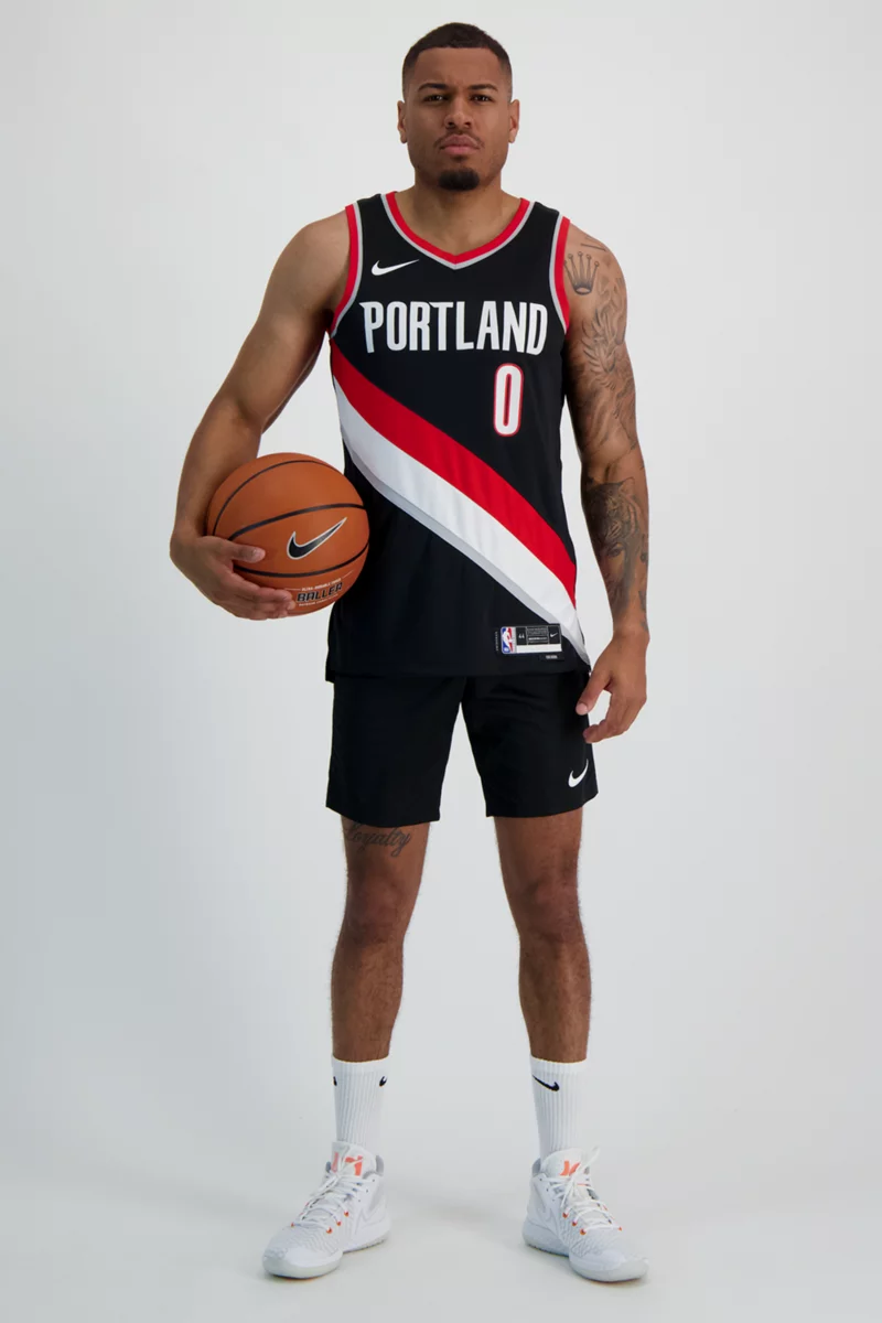Nike Portland Trail Blazers Icon Edition Damian Lillard Herren Basketballtrikot