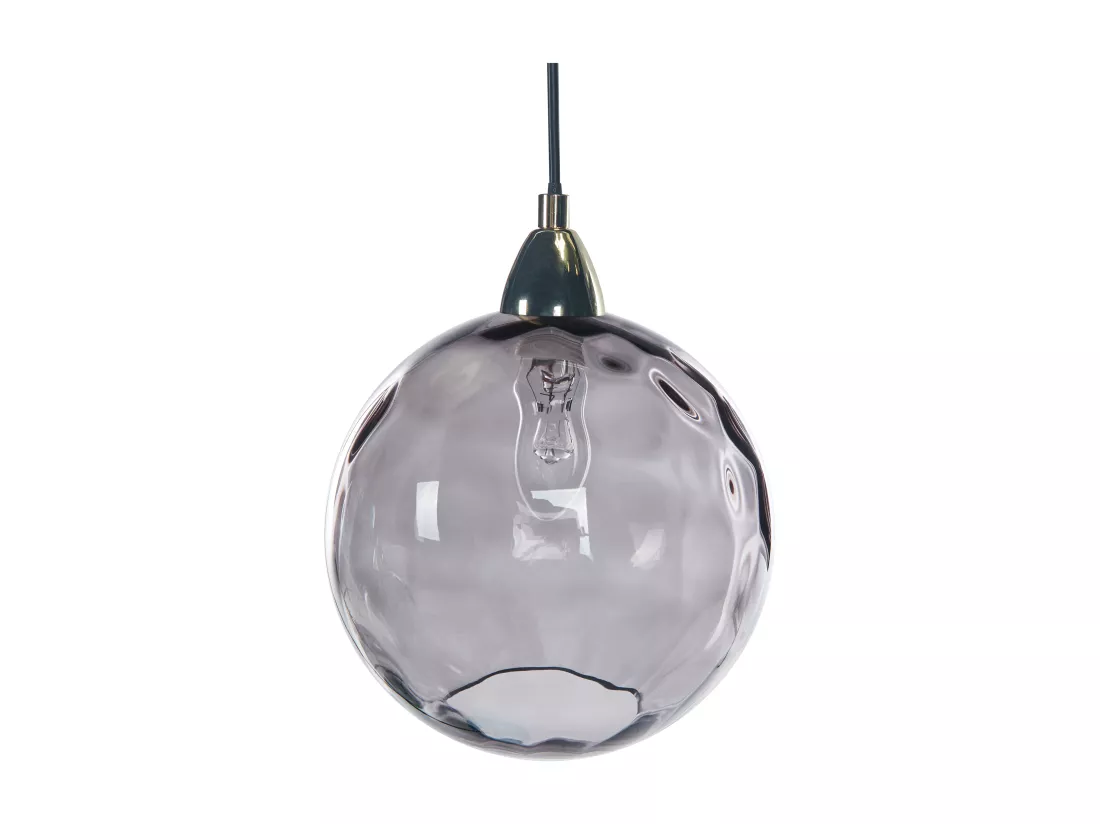 Lampe suspension PABELLON Verre Bleu