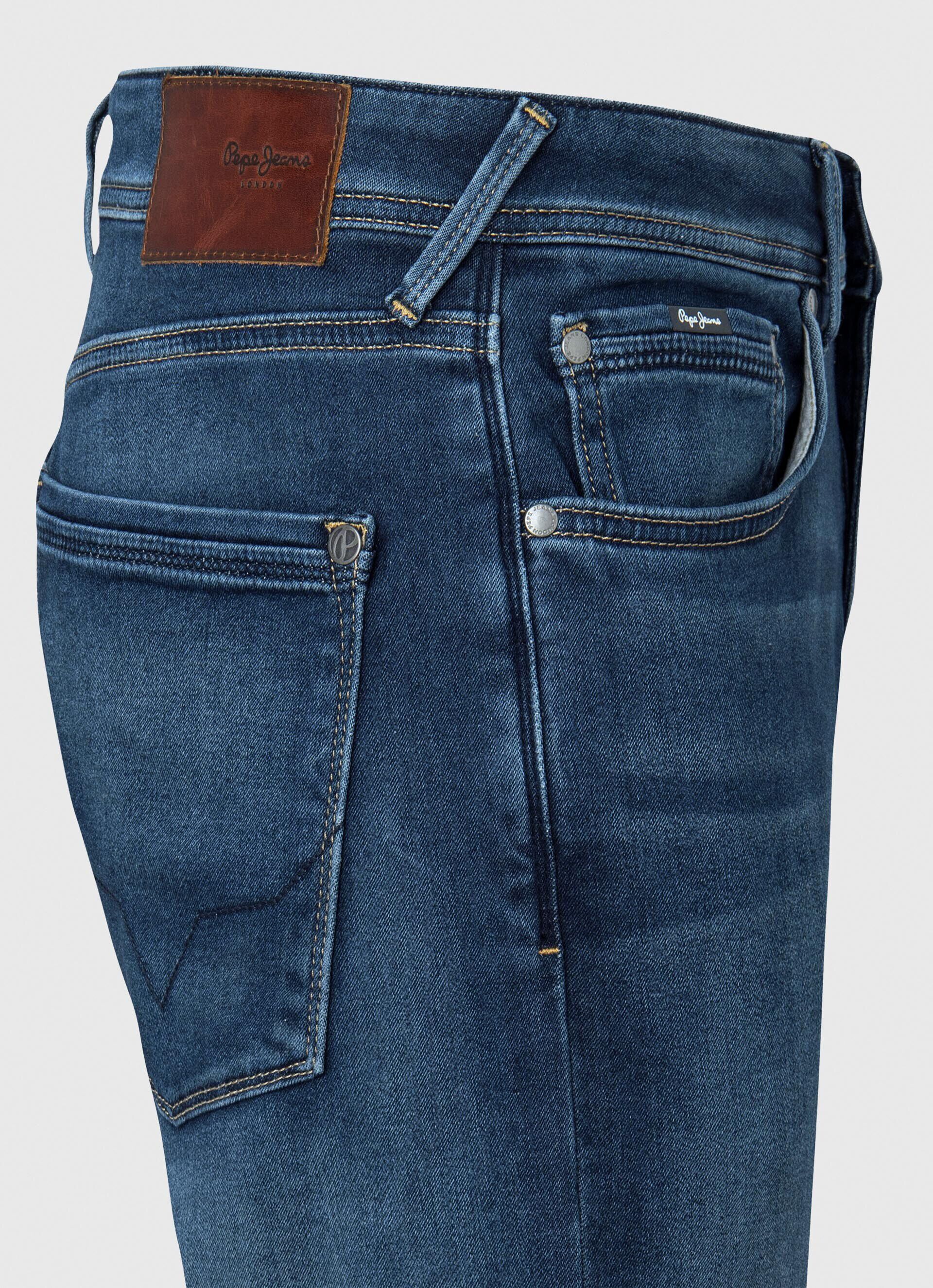 Calça jeans Stanley, corte e cintura regulares - jeans