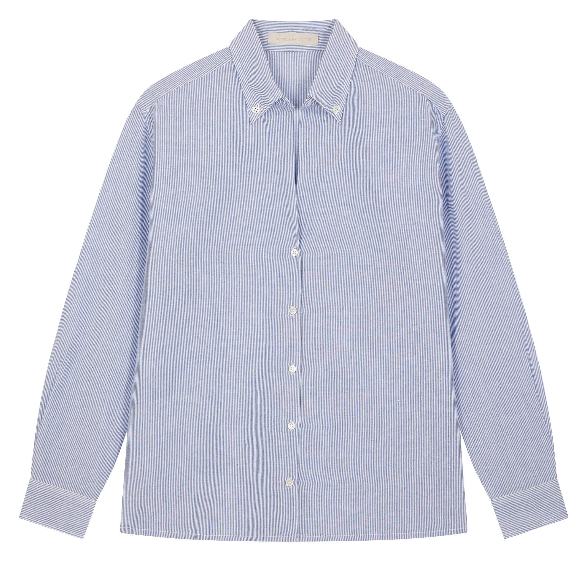 DRUYAT - Chemise col classique à rayures en coton | Multicolore