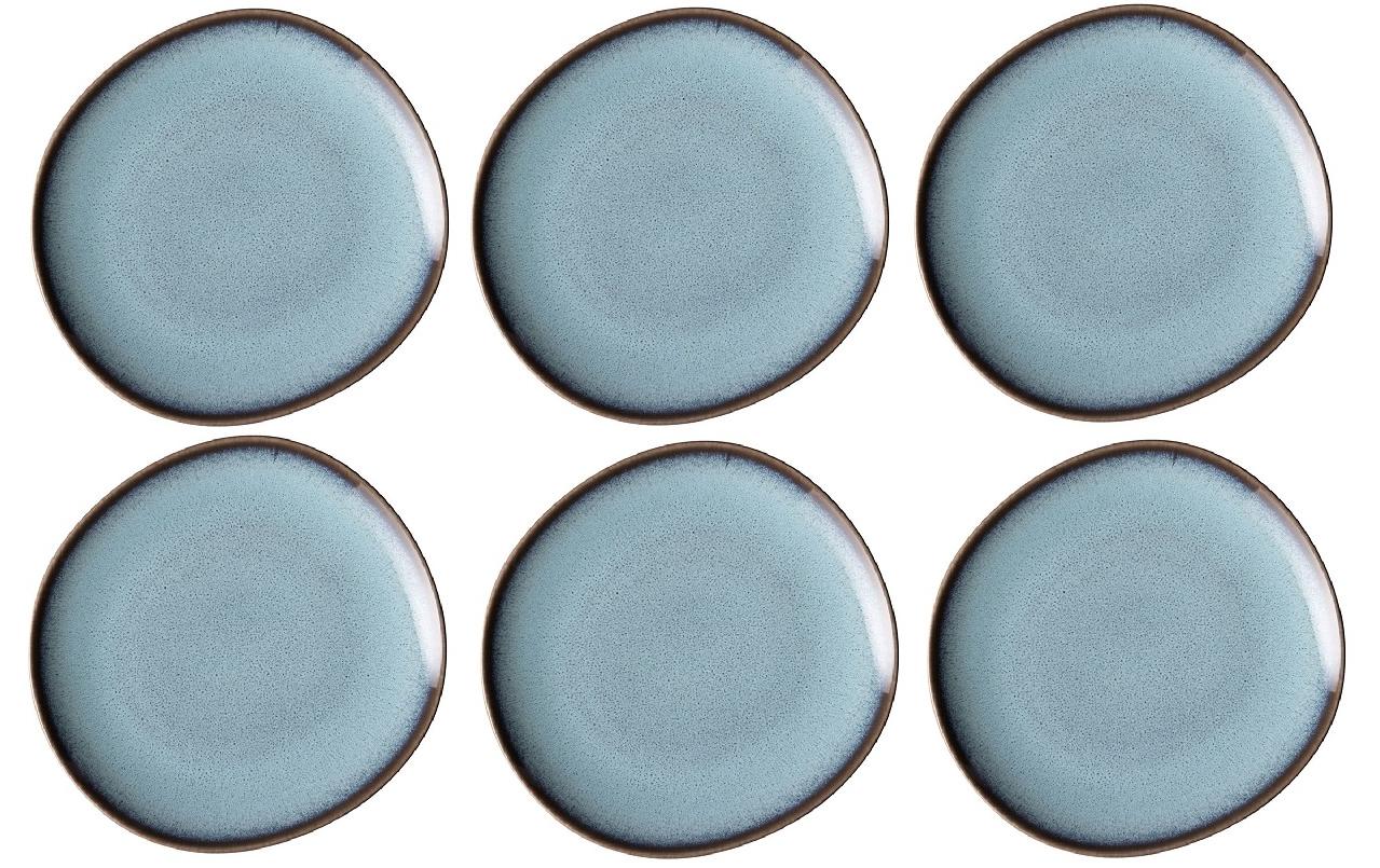 Frühstücks- & Dessertteller Lave Ø 17 cm, 6 Stück, Hellblau<br>Brotteller