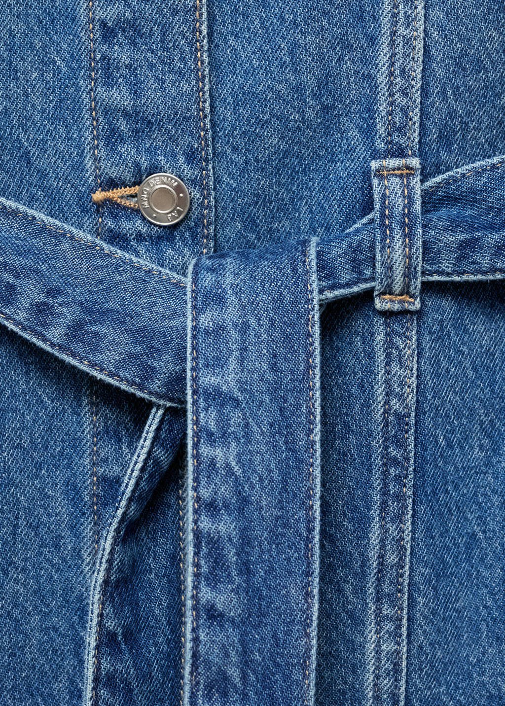Mango Kids denim blousejurk medium blue denim