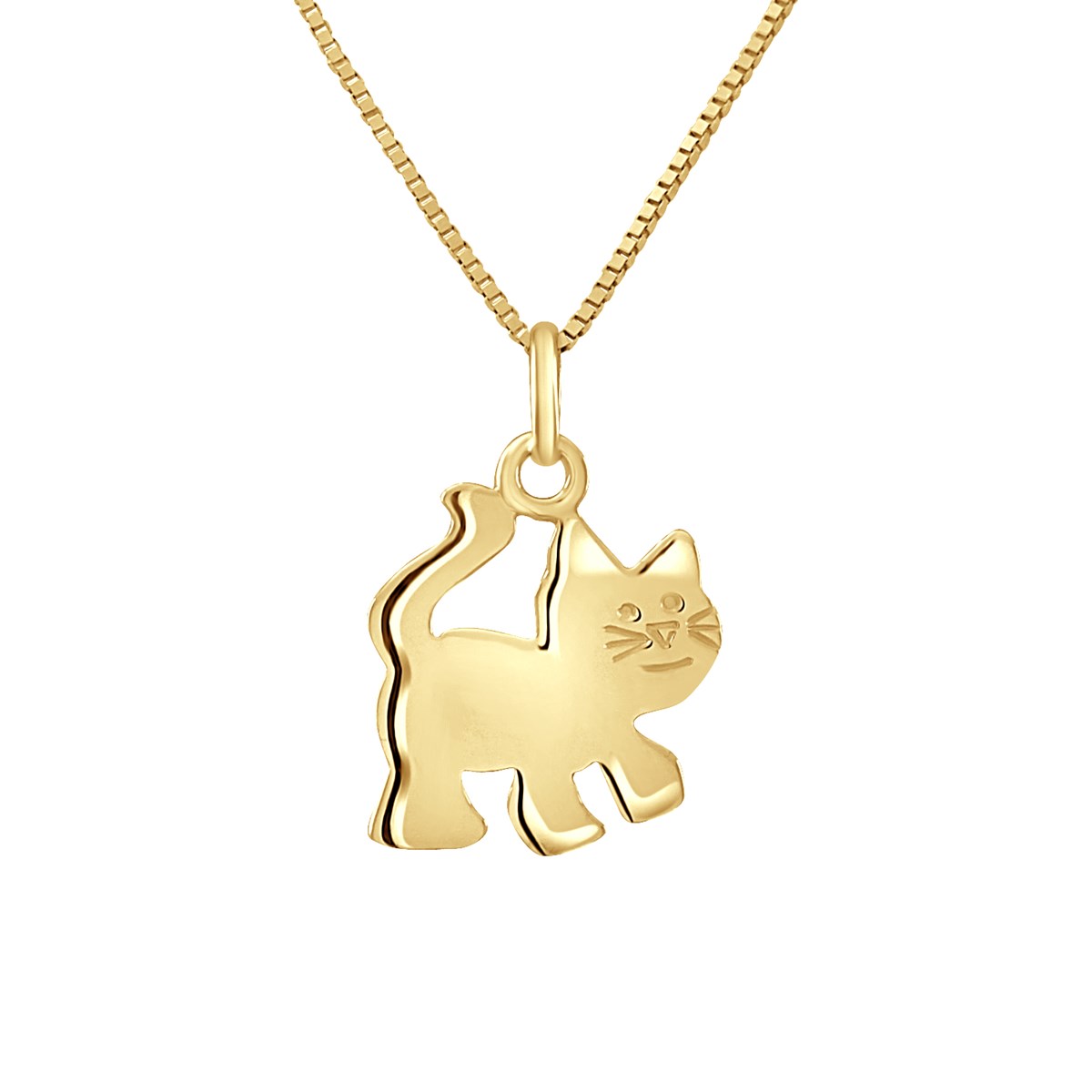 Pendentif CHAT - Or Jaune