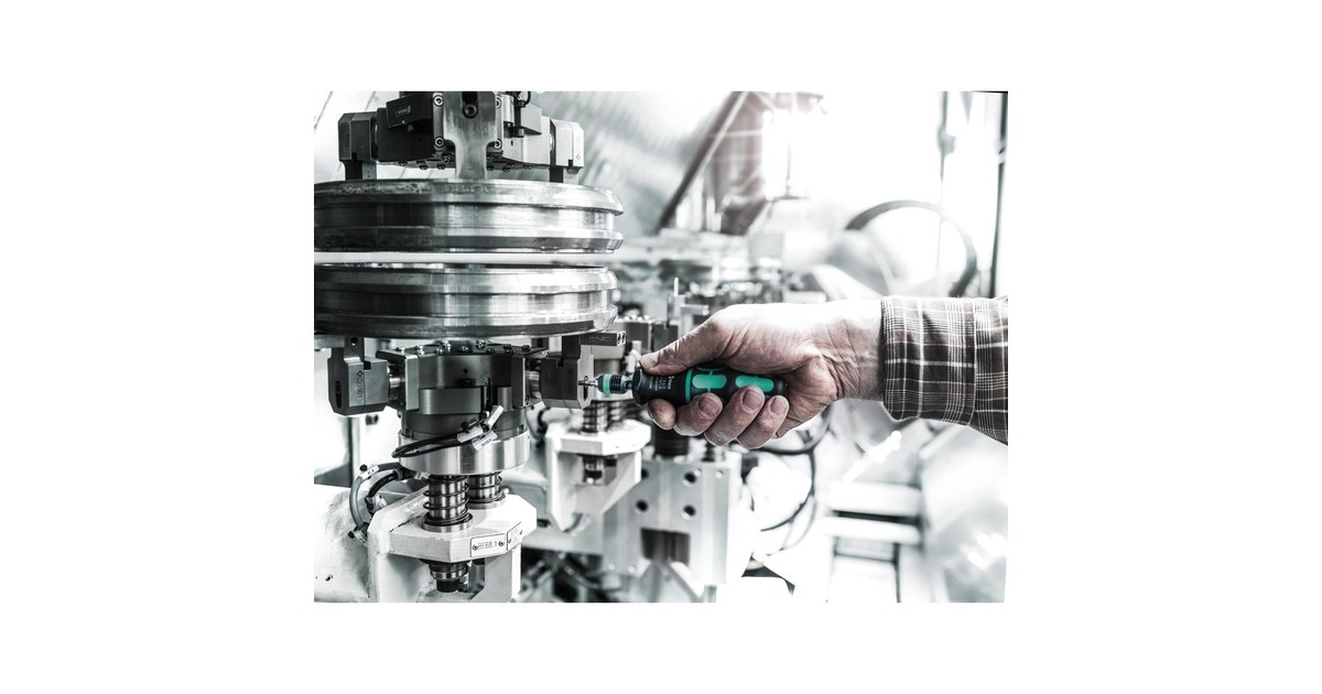 WeraSerie 7400 Kraftform instelbare momentschroevendraaier draaimomentsleutel  (Zwart/groen, 1.2 tot 3.0 Nm, met Rapidaptor snelwisselhouder)