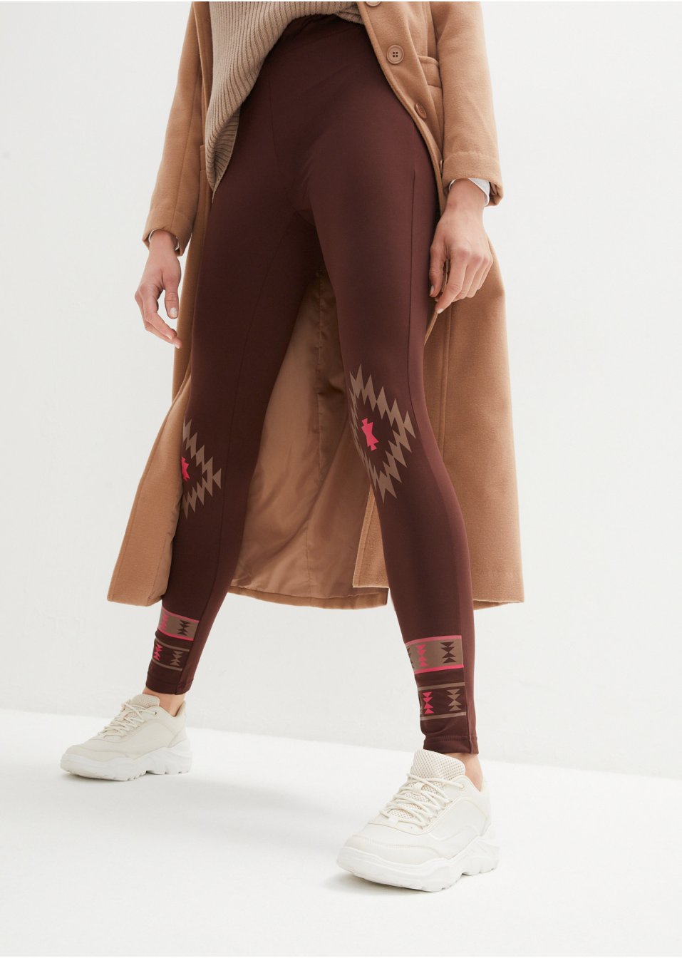 Legging thermo avec motif norvégien