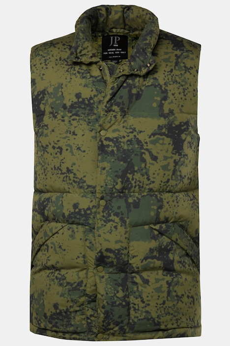 JP 1880 Steppweste, Outdoor, Camouflage, bis 7 XL
