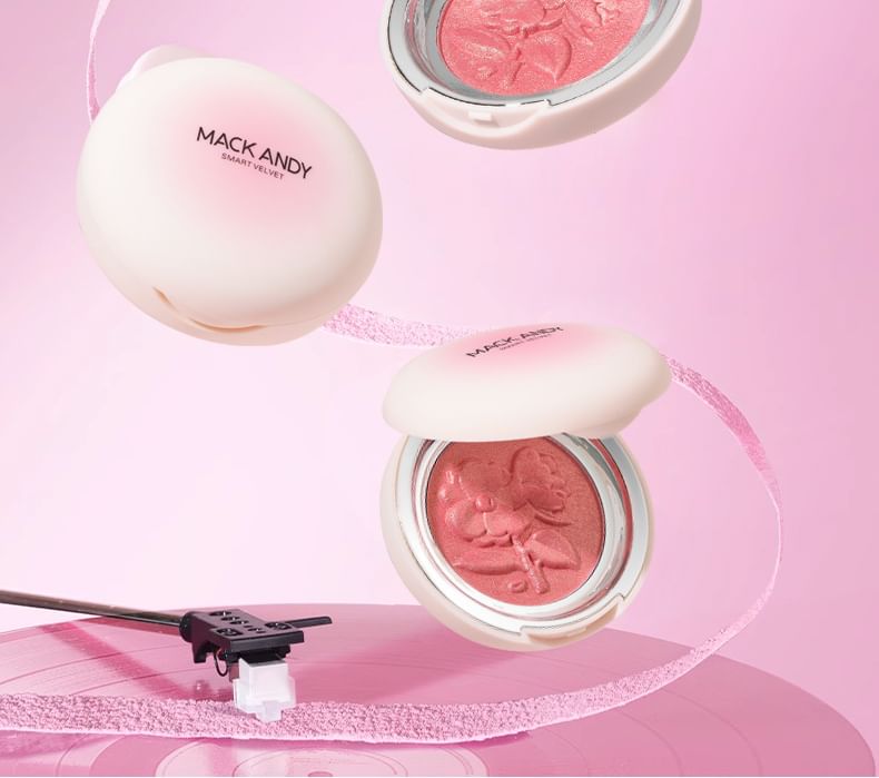 MACK ANDY - Velvety Flower Embossed Blusher - 3 kleuren
