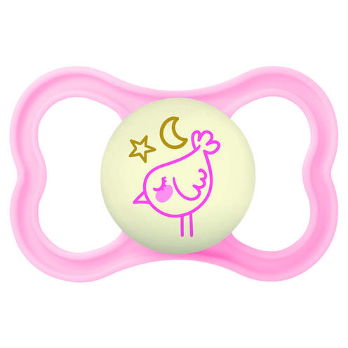 Lot de 2 sucettes Supreme dès 18 mois Planet Love Night - Coloris aléatoire - MAM