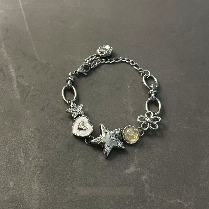 Lilafey - Hart Metalen Armband