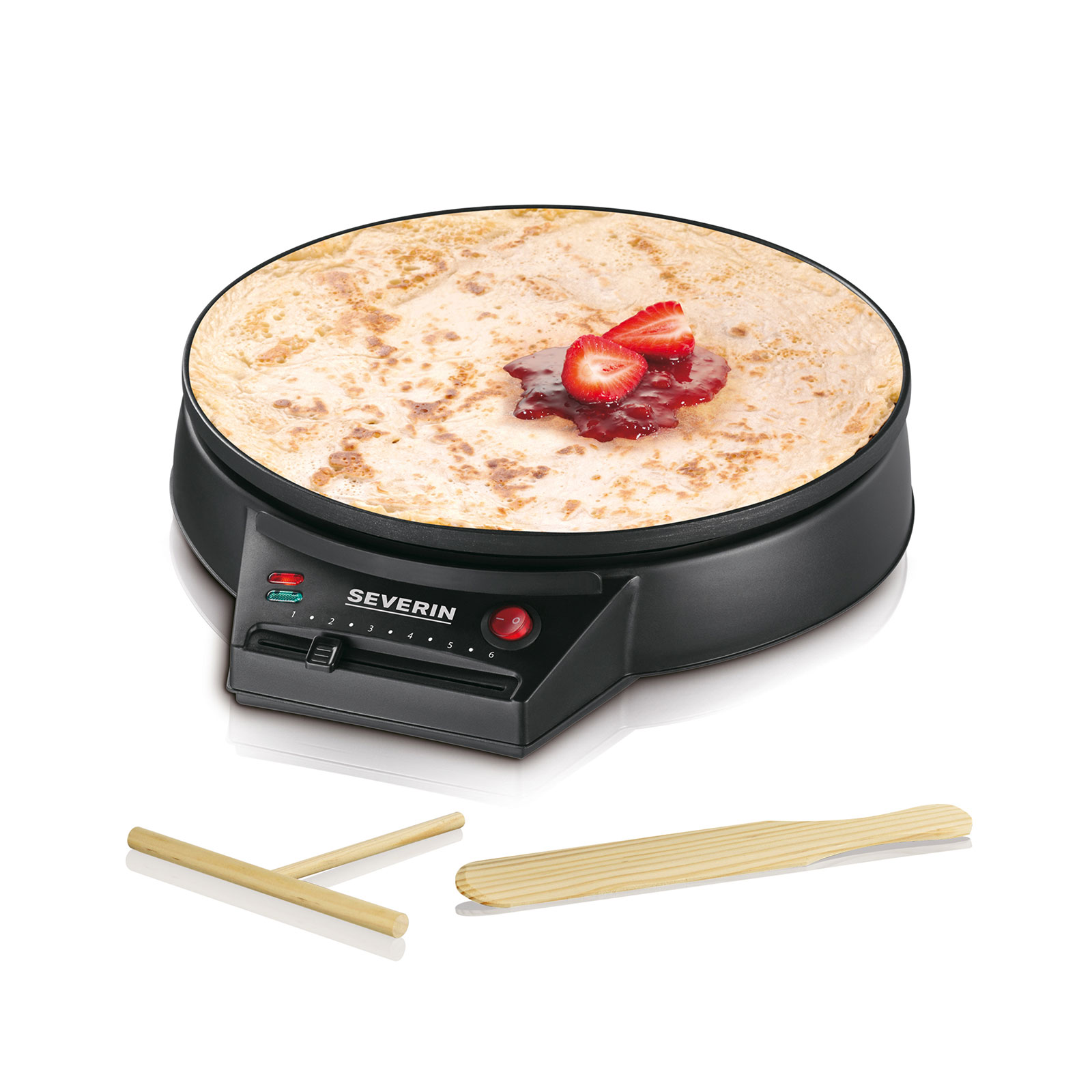 SEVERIN Crêpes Maker CM 2198 - schwarz - 1000 Watt