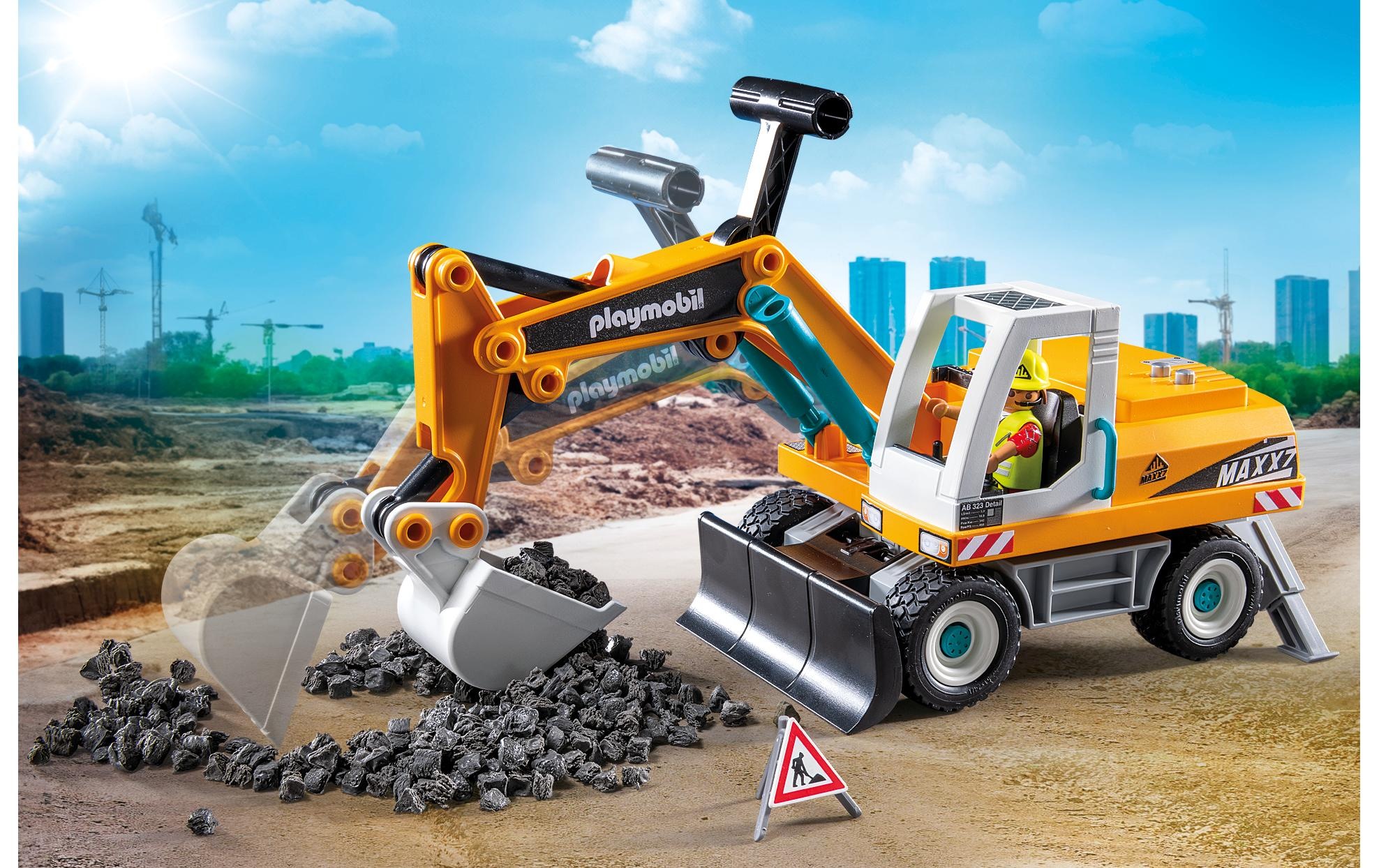 Playmobil® Spielbausteine »Action Heroes Grosser Bagger 71749«