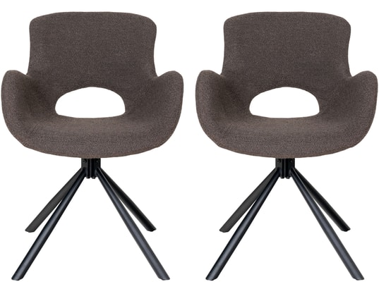 HOUSE NORDIC - Chaise Lot de 2 C. Amorim marron