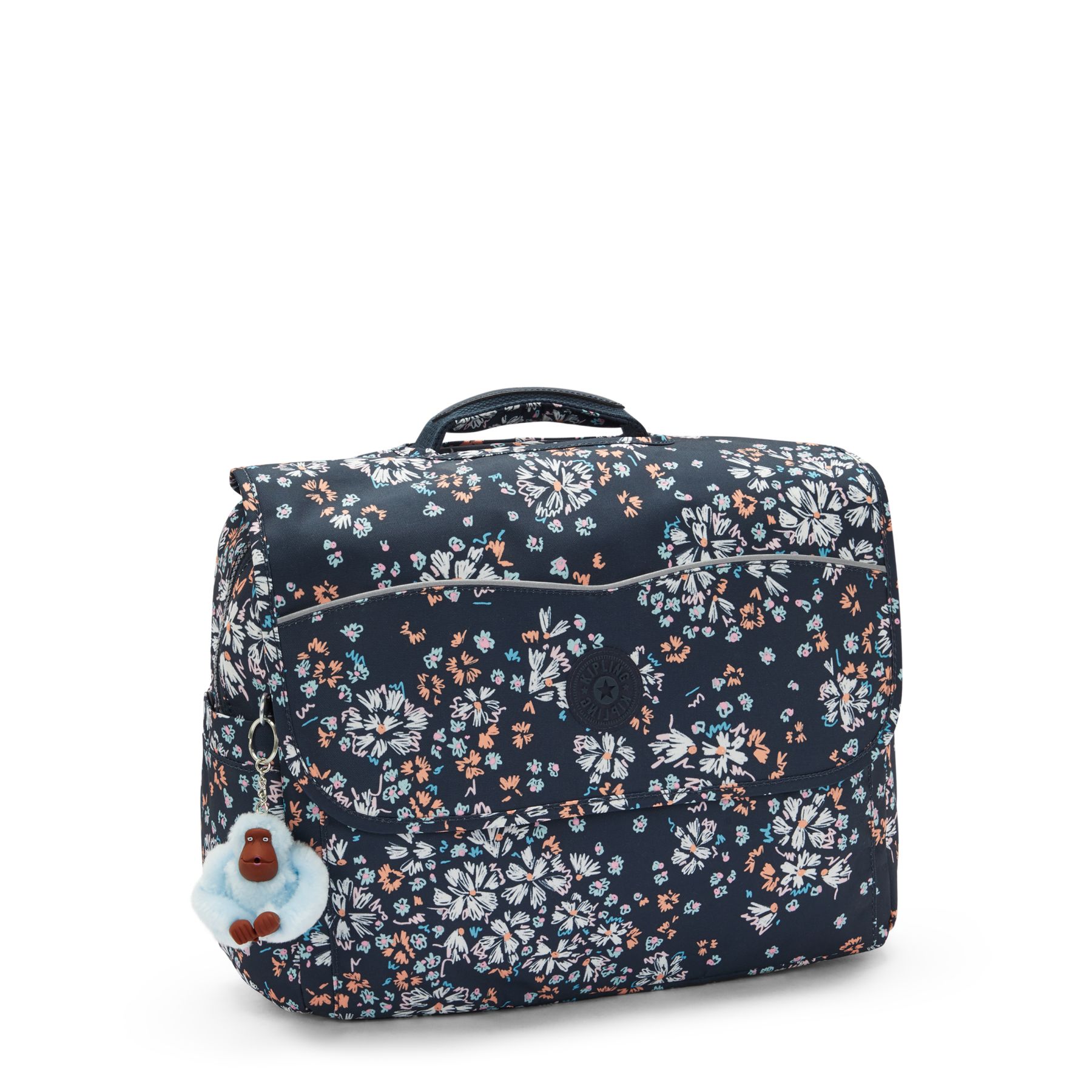 CODIE M  Cartable de taille moyenne avec bretelles rembourrées ajustables - Flower Field