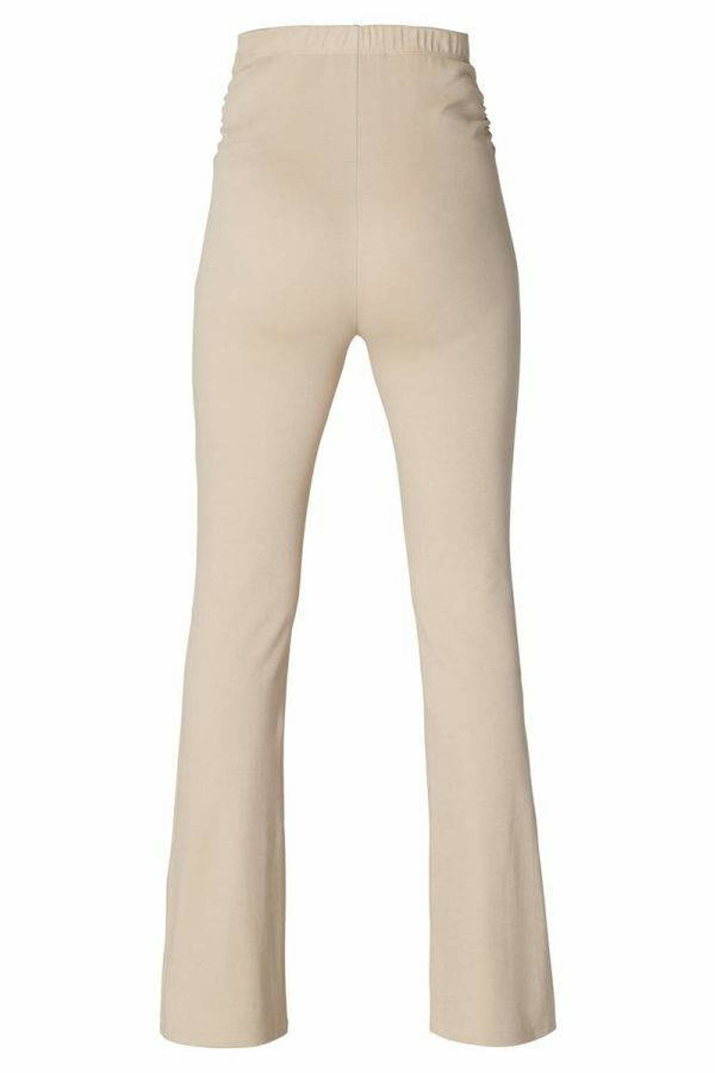 Noppies high waist flared broek Umea beige