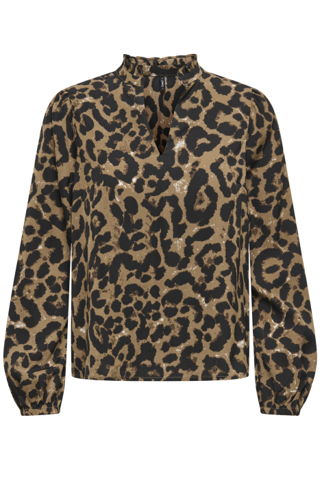 Only bruine dames blouse
