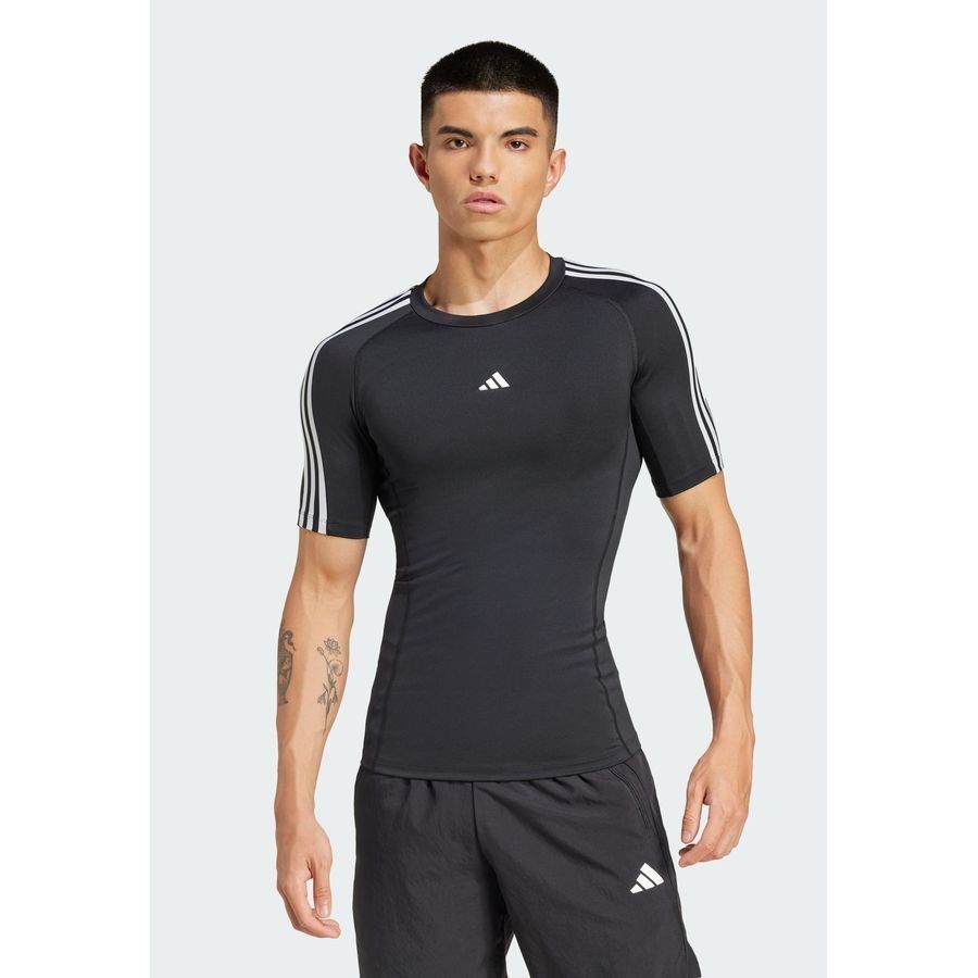 Adidas T-shirt compression 3 bandes Techfit Training