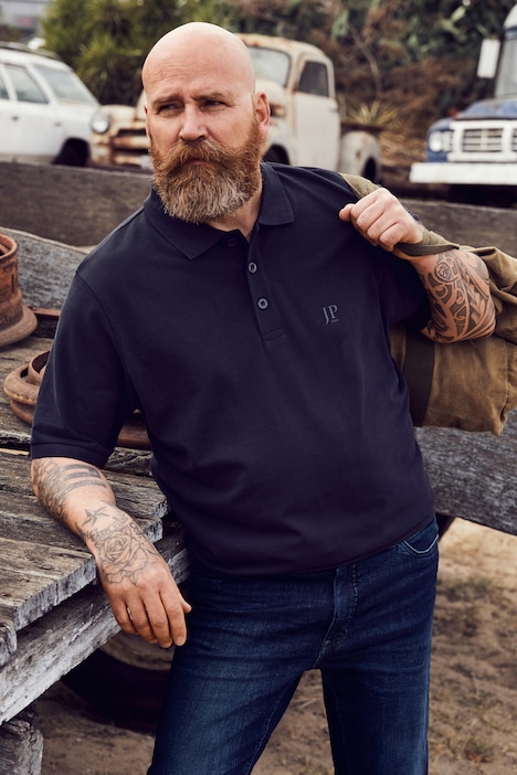 Poloshirt, Basic, Bauchfit, Halbarm, Piqué, XXL bis 10XL