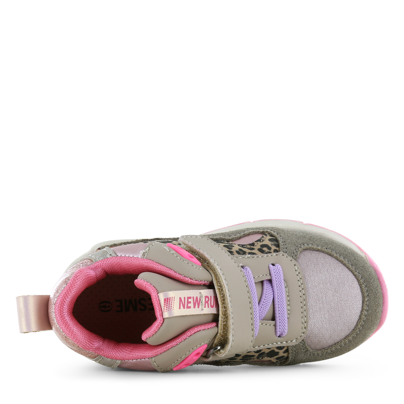 Shoesme taupe Sneaker mit Lichtern