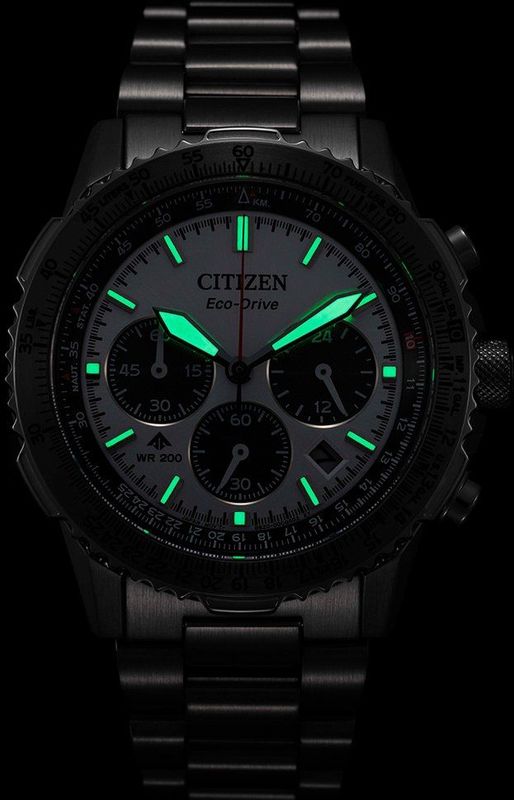 Citizen - Promaster Chronograaf Horloge - Zilver - Roestvrijstaal - 20 Bar Waterbestendig