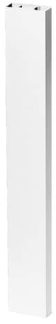 Chapeau PVC pour lisse de section - L. 12 cm x H. 25 mm x Ép. 1,3 mm