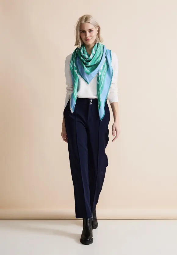 Dreieckstuch mit Print - fresh spring green