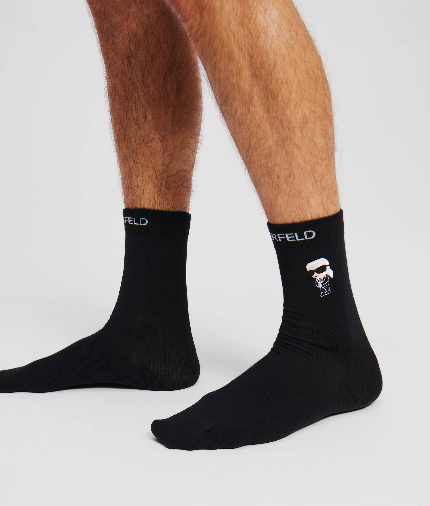 COFFRET CADEAU CALEÇON ET CHAUSSETTES IKON - Mini motif all over noir