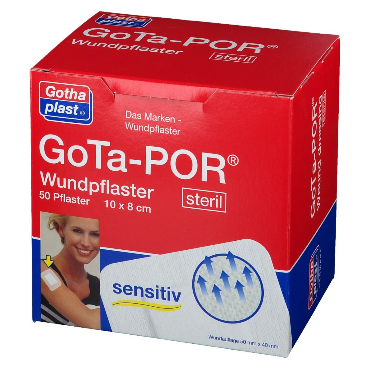 GoTa-POR® steril (hypoallergen) 8 cm x 10 cm