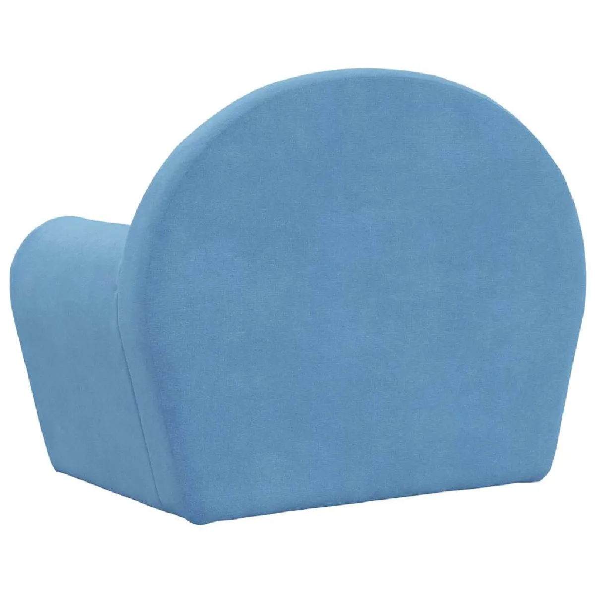 vidaXL Canapé enfants bleu peluche douce