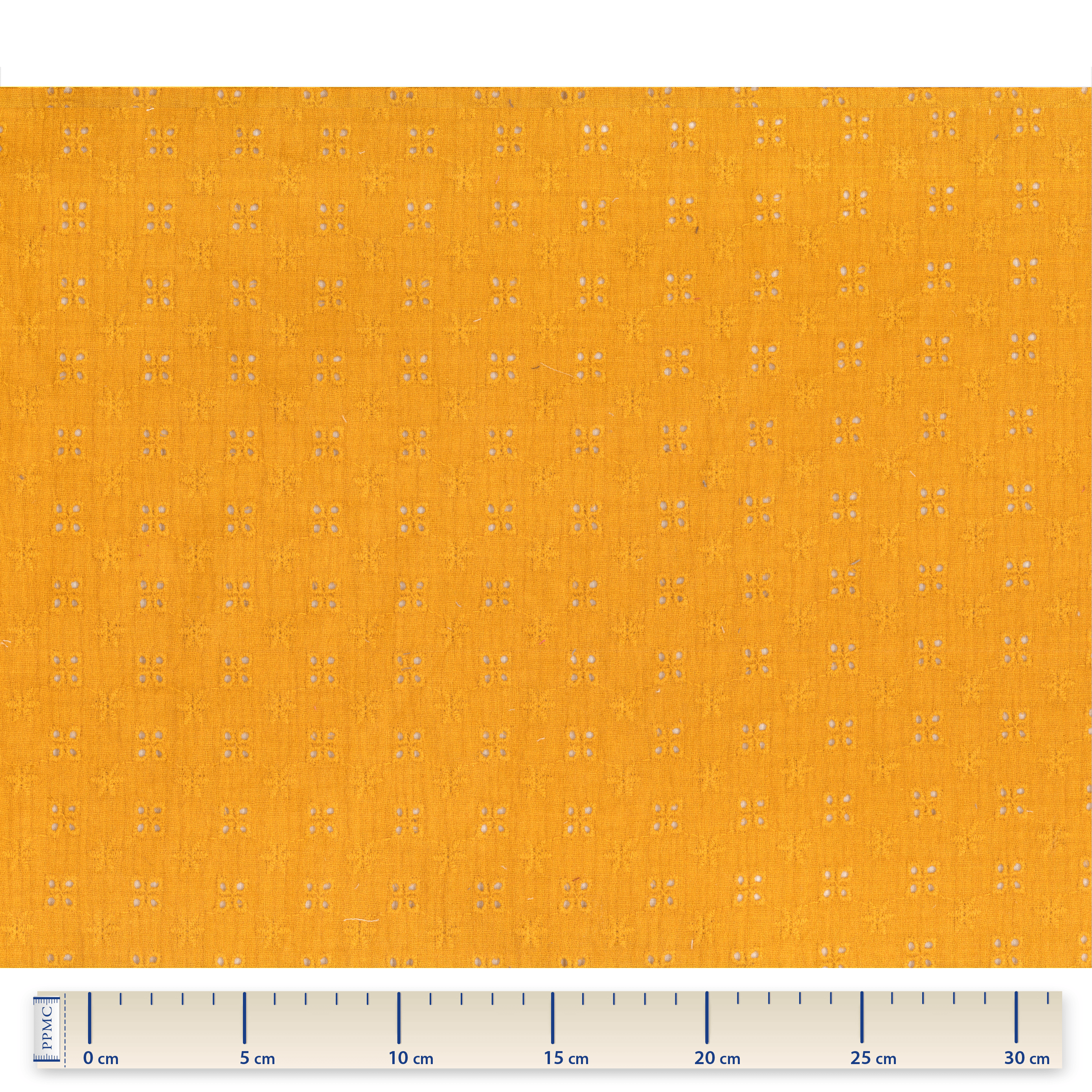 Tissu Coton Au Mètre Gaze Dentelle Ocre