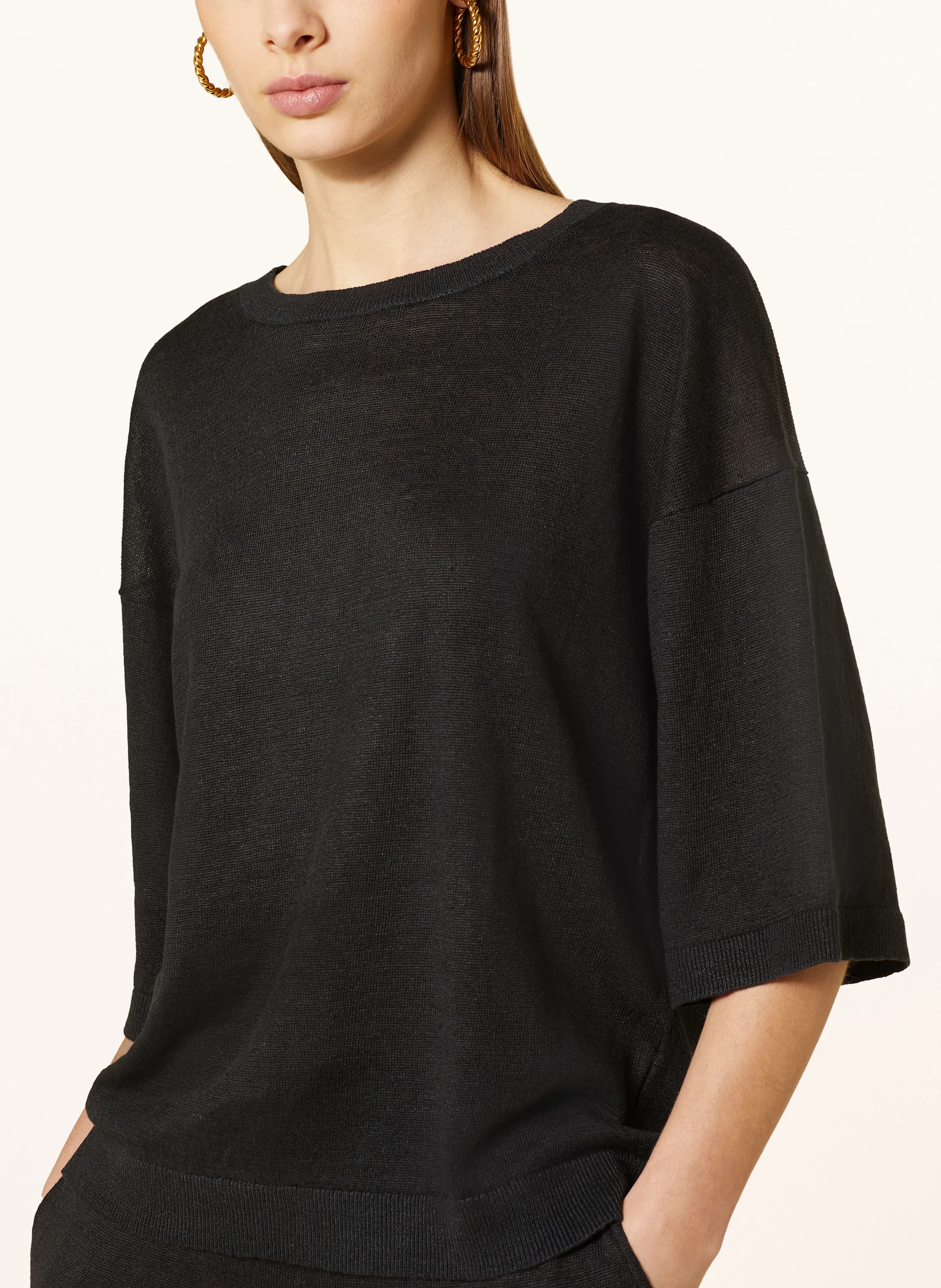 darling harbour Strickshirt aus Leinen