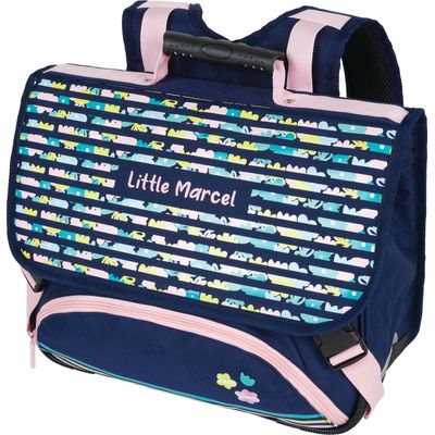 Cartable Little Marcel - 38 cm - 2 compartiments - marine - Oberthur
