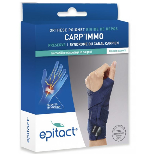 Orthèse de poignet Epitact Carp'immo Canal Carpien Nuit