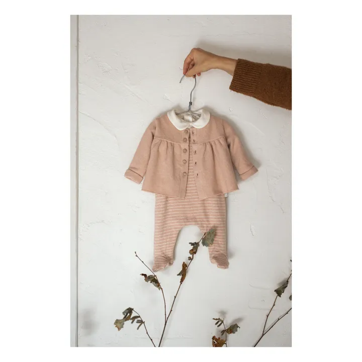 1+ in the family Blouse Matière Recyclée Agnes | Rose pâle