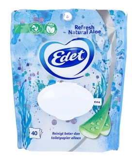 Edet Vochtig toiletpapier aloe 40 stuks