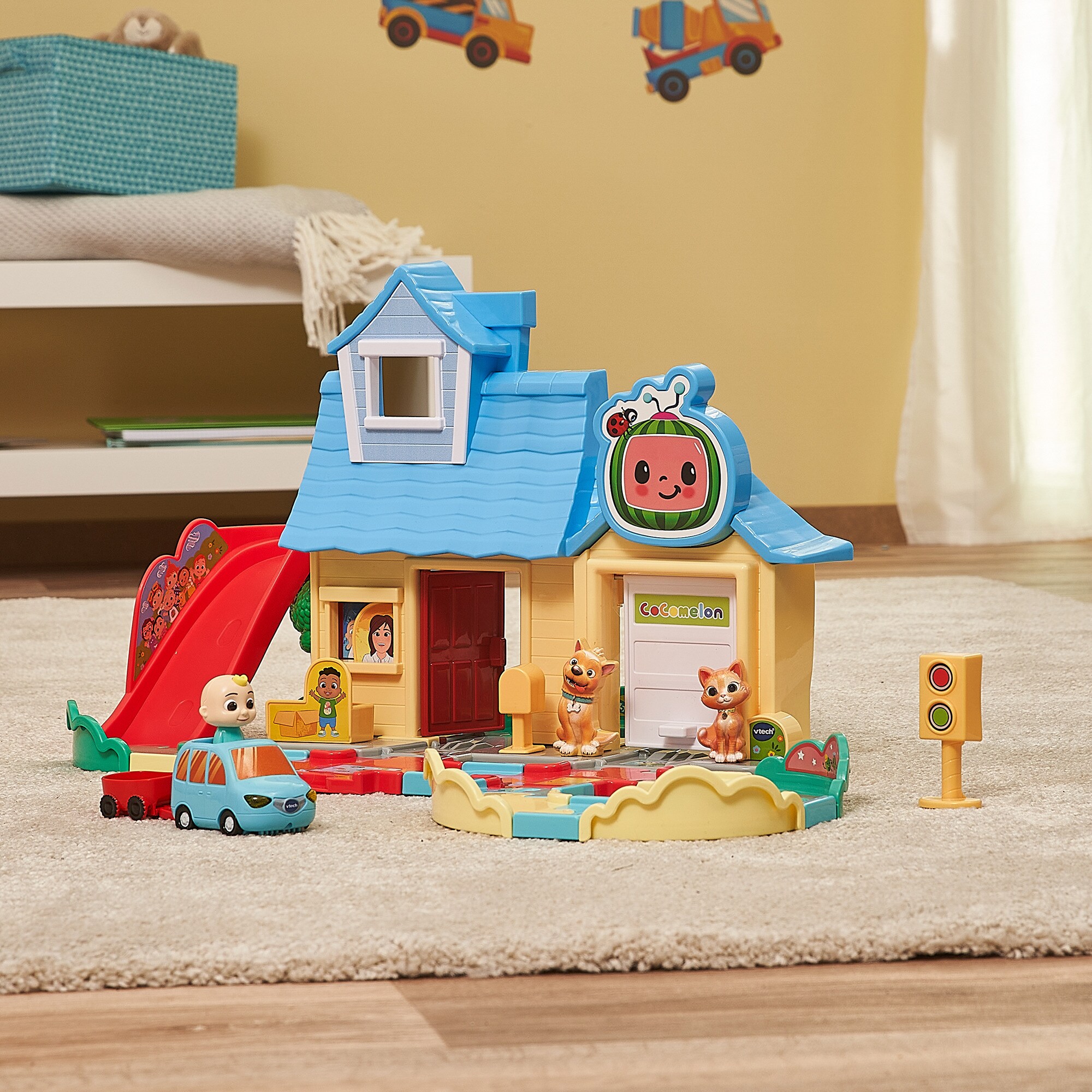 Vtech Spielgebäude Tut Tut Baby Flitzer - CoComelon JJs Spielhaus Schienenset