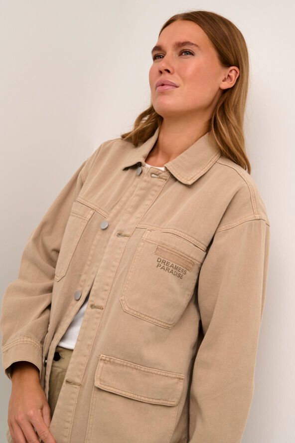 Kaffe KAsisse Shirt Jacket Feather gray