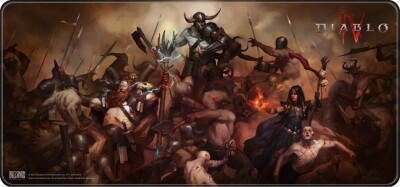 Diablo IV - Desk Mat - Skrivebordsmåtte - Heroes - 90X42 CM