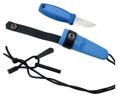 KIT COUTEAU   ALLUME FEU MORAKNIV ELDRIS KIT BLEU