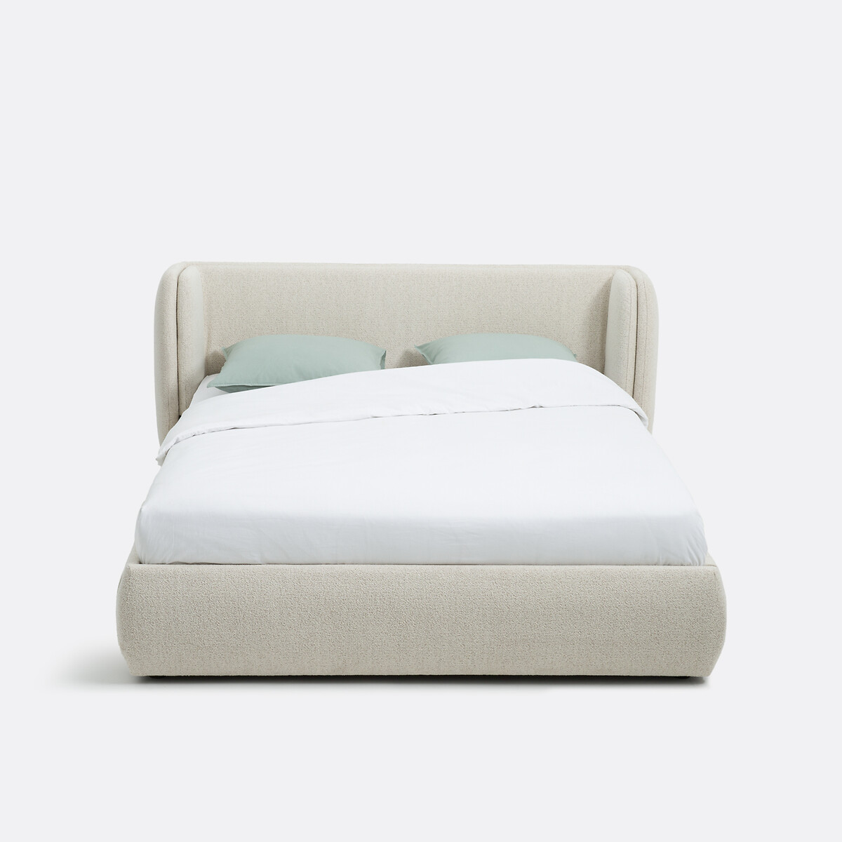LA REDOUTE INTERIEURS<br>Cama em bouclé com box spring, Meridiano