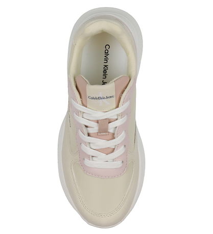 Calvin Klein Sko - Low Cut Lace-Up - Beige/Pink/Powder Pink
